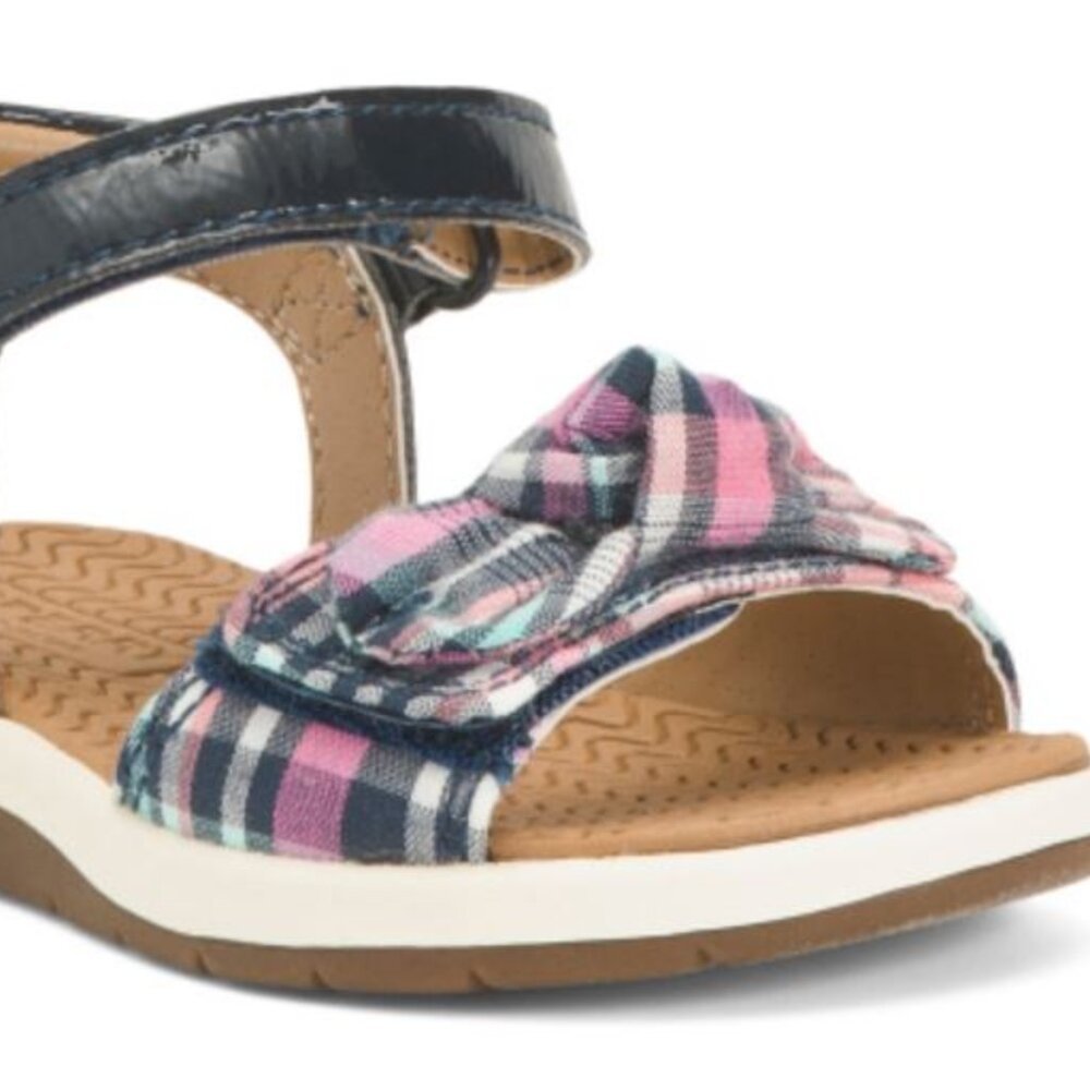 NWT SPERRY Galley Girl Plaid Printed Sandals (Toddler) Size 5 M